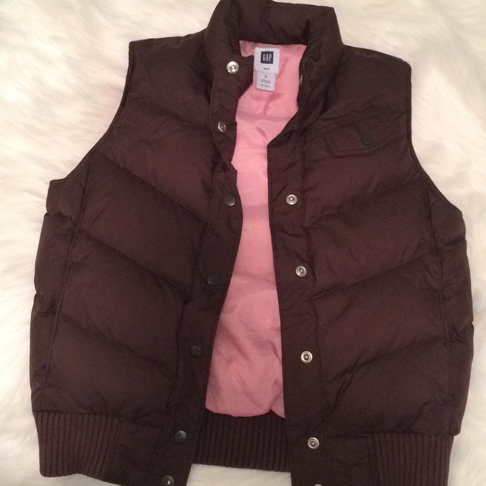 Gap brown down-filled vest